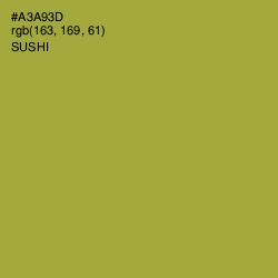 #A3A93D - Sushi Color Image