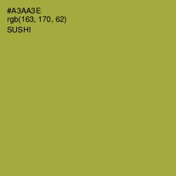 #A3AA3E - Sushi Color Image