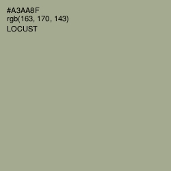 #A3AA8F - Locust Color Image