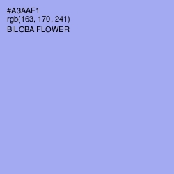 #A3AAF1 - Biloba Flower Color Image