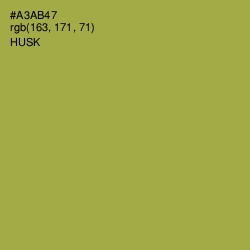 #A3AB47 - Husk Color Image