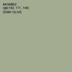 #A3AB92 - Gray Olive Color Image