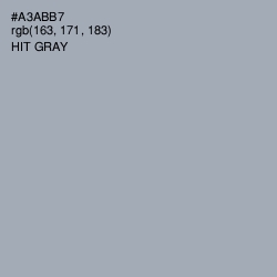 #A3ABB7 - Hit Gray Color Image