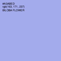 #A3ABED - Biloba Flower Color Image