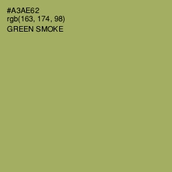 #A3AE62 - Green Smoke Color Image