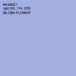 #A3AEE1 - Biloba Flower Color Image