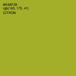 #A3AF29 - Citron Color Image