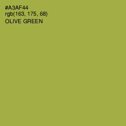 #A3AF44 - Olive Green Color Image