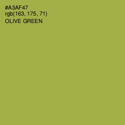 #A3AF47 - Olive Green Color Image