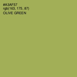 #A3AF57 - Olive Green Color Image