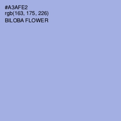 #A3AFE2 - Biloba Flower Color Image