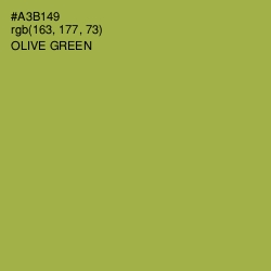 #A3B149 - Olive Green Color Image