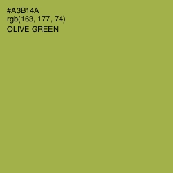 #A3B14A - Olive Green Color Image