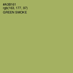 #A3B161 - Green Smoke Color Image