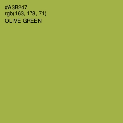 #A3B247 - Olive Green Color Image