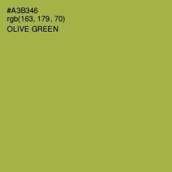 #A3B346 - Olive Green Color Image