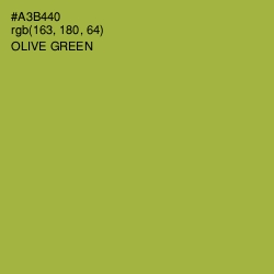 #A3B440 - Olive Green Color Image