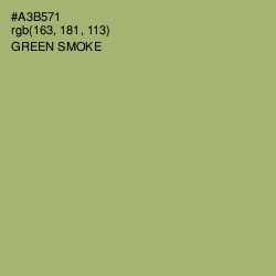 #A3B571 - Green Smoke Color Image