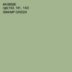 #A3B58E - Swamp Green Color Image