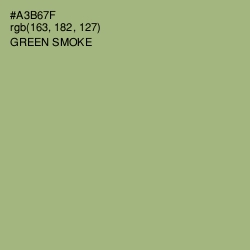#A3B67F - Green Smoke Color Image