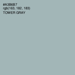 #A3B6B7 - Tower Gray Color Image