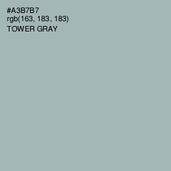 #A3B7B7 - Tower Gray Color Image