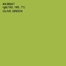 #A3B947 - Olive Green Color Image