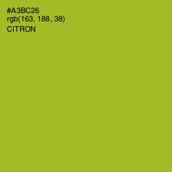 #A3BC26 - Citron Color Image