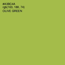 #A3BC4A - Olive Green Color Image