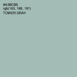 #A3BCB5 - Tower Gray Color Image