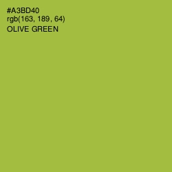 #A3BD40 - Olive Green Color Image