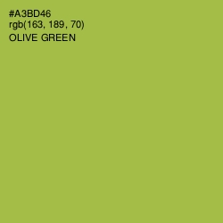 #A3BD46 - Olive Green Color Image