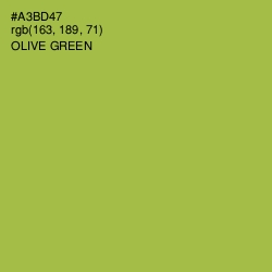 #A3BD47 - Olive Green Color Image