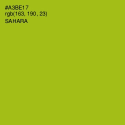 #A3BE17 - Sahara Color Image