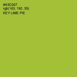 #A3C037 - Key Lime Pie Color Image