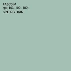 #A3C0B4 - Spring Rain Color Image