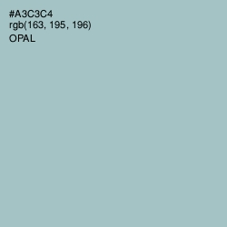 #A3C3C4 - Opal Color Image