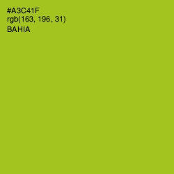 #A3C41F - Bahia Color Image