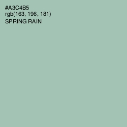 #A3C4B5 - Spring Rain Color Image