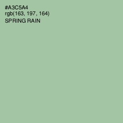 #A3C5A4 - Spring Rain Color Image