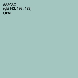 #A3C6C1 - Opal Color Image
