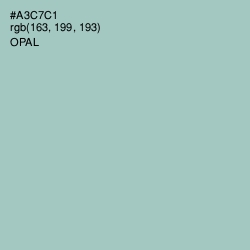 #A3C7C1 - Opal Color Image