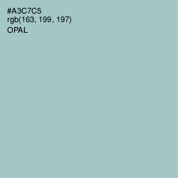 #A3C7C5 - Opal Color Image