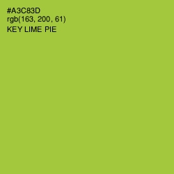 #A3C83D - Key Lime Pie Color Image