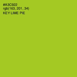 #A3C922 - Key Lime Pie Color Image