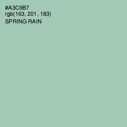 #A3C9B7 - Spring Rain Color Image