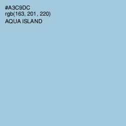 #A3C9DC - Aqua Island Color Image