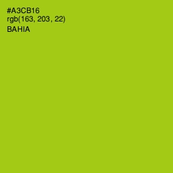 #A3CB16 - Bahia Color Image