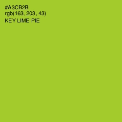 #A3CB2B - Key Lime Pie Color Image