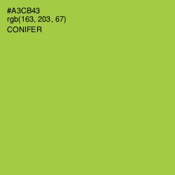 #A3CB43 - Conifer Color Image